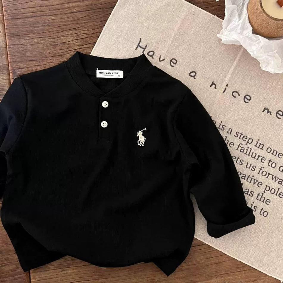 STOCK-Polo Tops for Boys 2025 | Embroidered & Loose