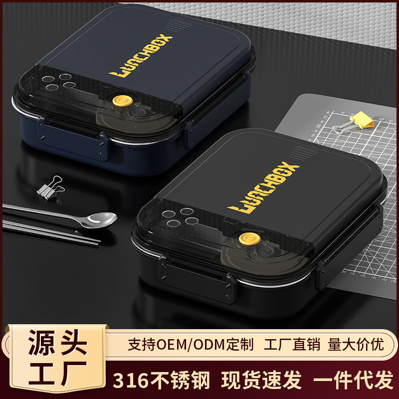 316 Stainless Steel Insulated Microwave-Safe Large-Capacity Lunch