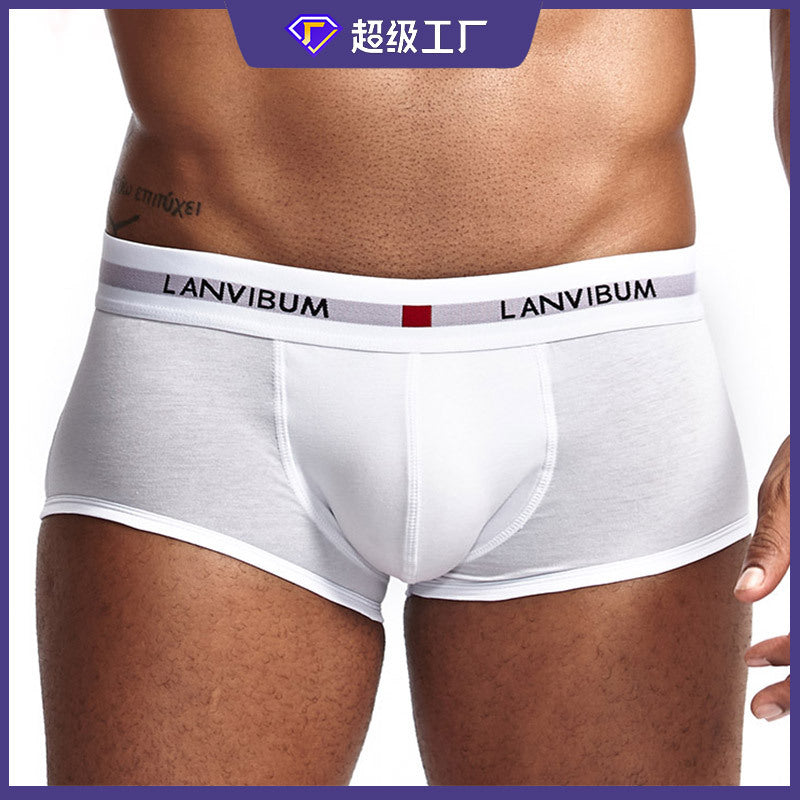 PACK OF - 5  Mens Cotton Low-Waist Boxer Briefs