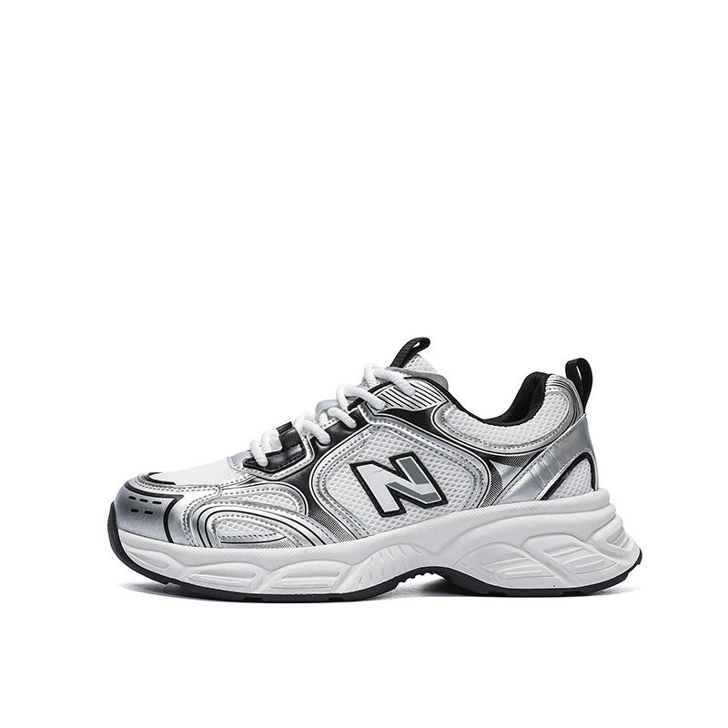 Breathable Mesh Platform Sneakers Casual Running Shoes for Men