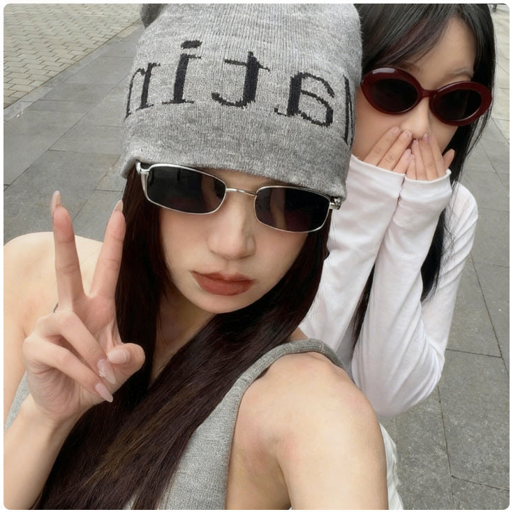 Retro Narrow Frame Gold Sunglasses for Men & Women Style