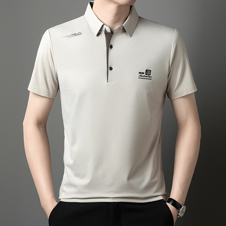 Men’s 2025 Ice Silk Summer Polo T-Shirt