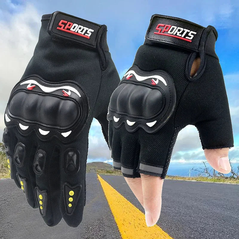 Men’s Full & Half-Finger Motorcycle Gloves – Protective,