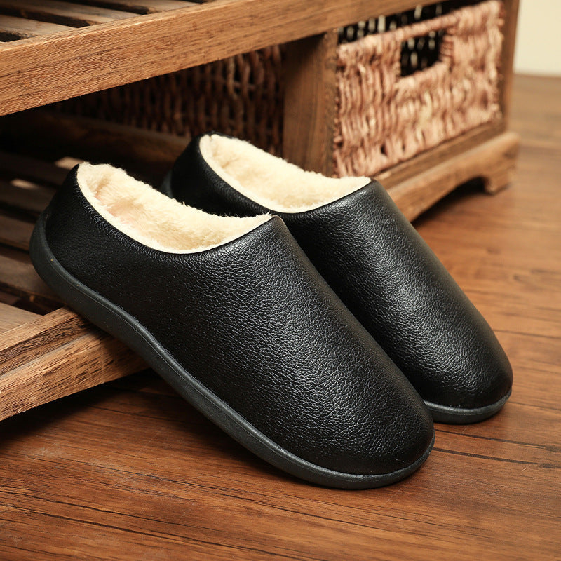 Men’s Winter Cotton Shoes 2025 Non-Slip Warm Indoor Slippers