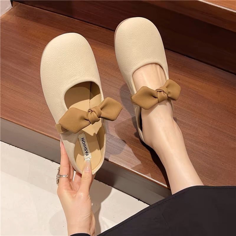 STOCK-White Half Sandals– Fashionable & Non-Slip Summer Sandals