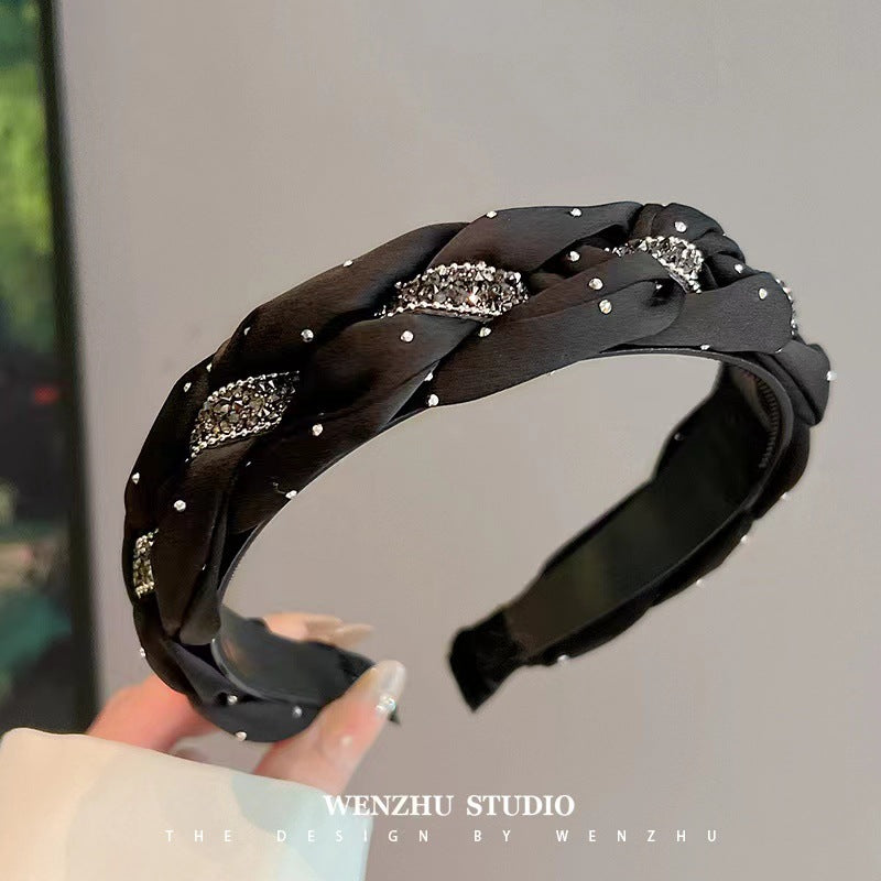 Elegant Rhinestone Hairband – Chanel Style Crystal Headband