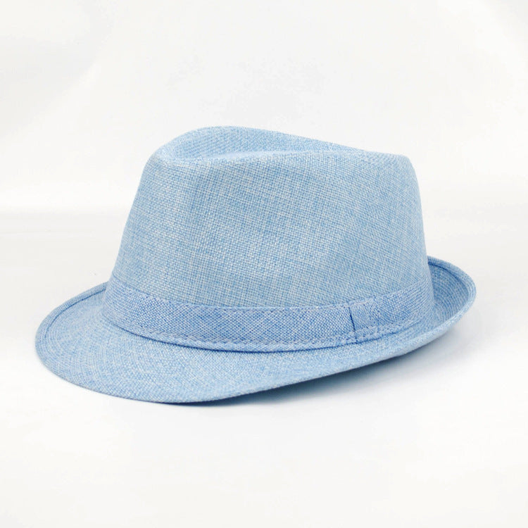 INSTOCK-Men’s Summer Linen Sun Protection Jazz Hat – Outdoor Cap