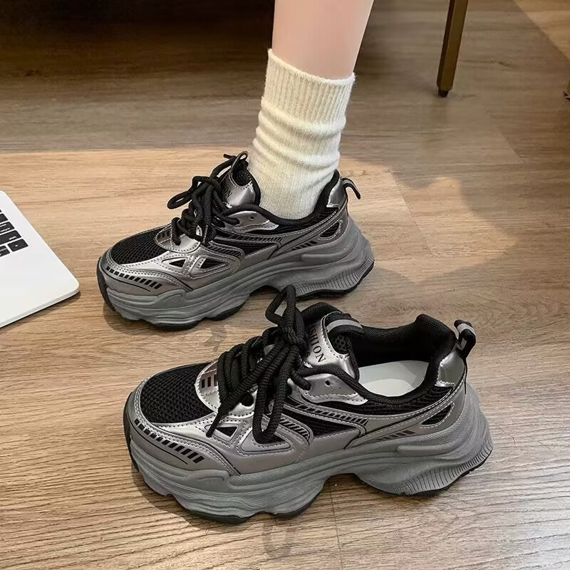 STOCK-Thick-Soled Dad Sneakers for Women