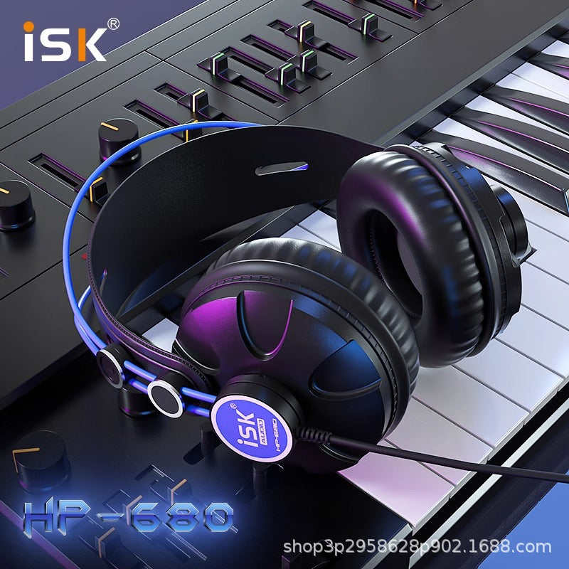 iSK HP-680 Closed DJ Monitor Headset – Deep Bass Sound
