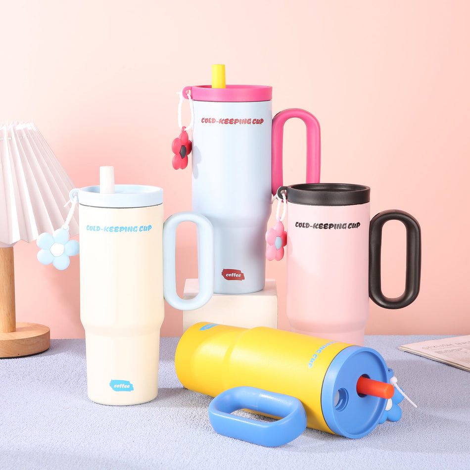 Large-Capacity Stainless Steel Outdoor Travel Cup