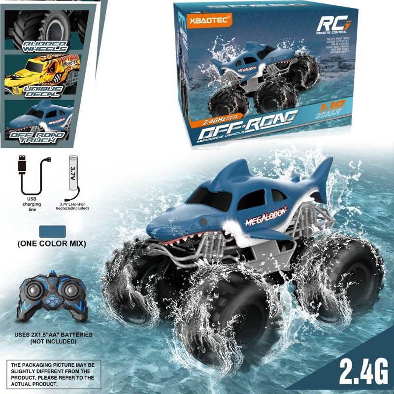 1:18 Amphibious RC Off-Road Bigfoot Car for Kids