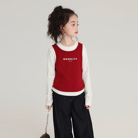 Pudding Haru Kids’ Summer Fake Two-Piece Plaid Tee – Summer Kids Fashion Nepal | Tudoholic