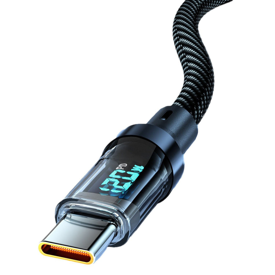 120W Type-C Smart Digital Display Fast Charging Cable