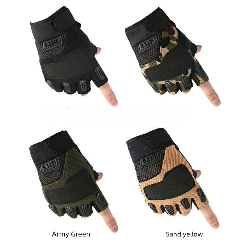 Men’s Half-Finger Tactical Gloves – Anti-Slip Outdoor Gear