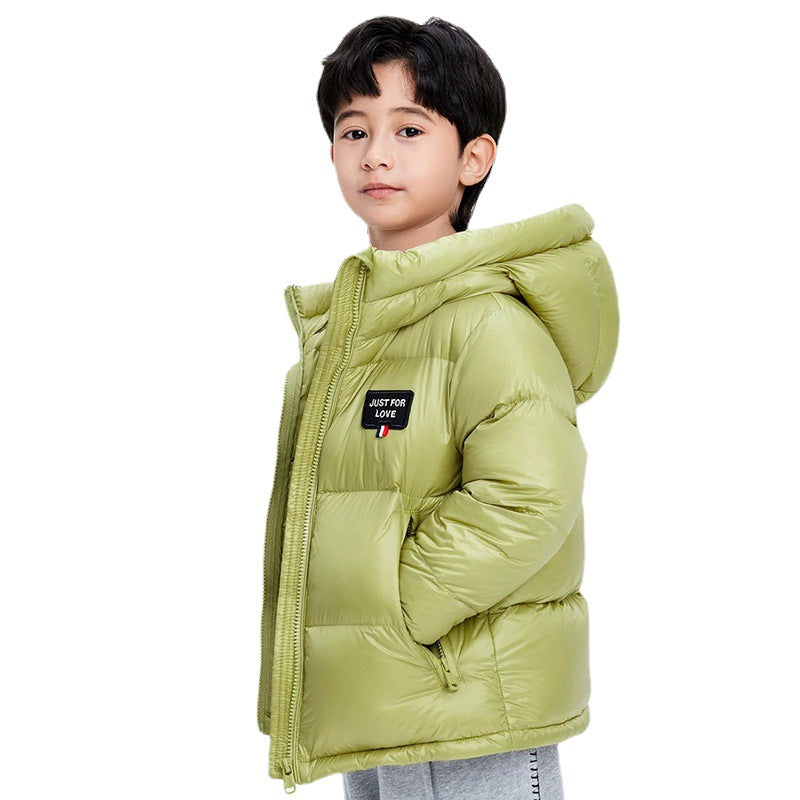 Lightweight Kids Winter Jacket – Hooded Fleece Coat Boys Girls