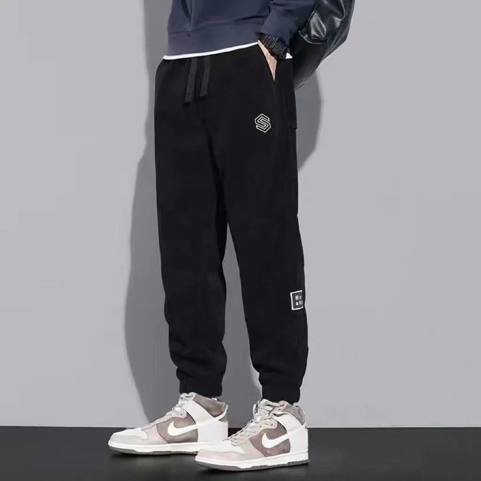 Men’s Winter Corduroy Casual Fleece-Lined Pants