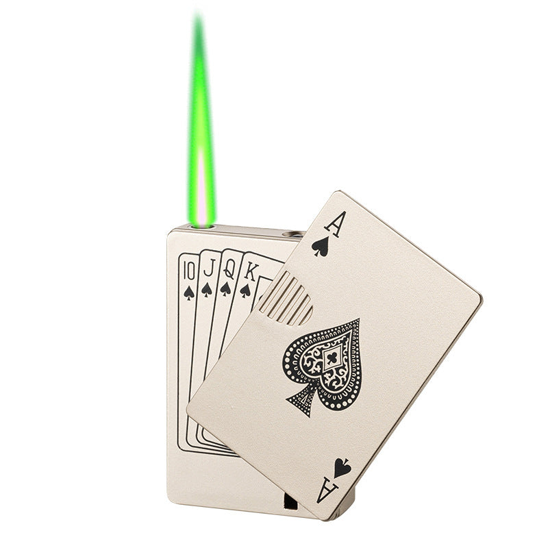 Creative Poker Money Detector Lighter – Windproof Metal Gift
