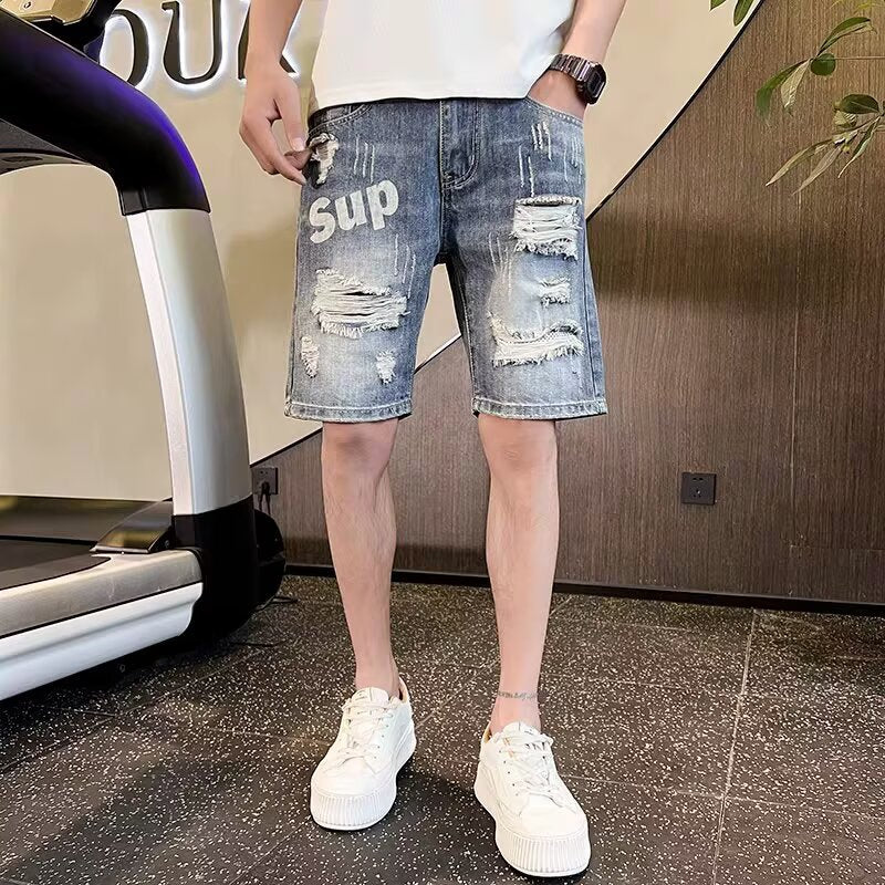 2026 Men’s Casual Straight Denim Half Shorts