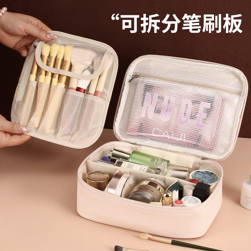 High-End Multi-Layer Cosmetic Bag – Korean Style Large Capacity