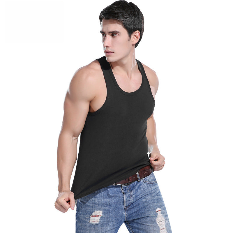 Men's Cotton Slim Fit Sports Vest – Sleeveless Undershirt