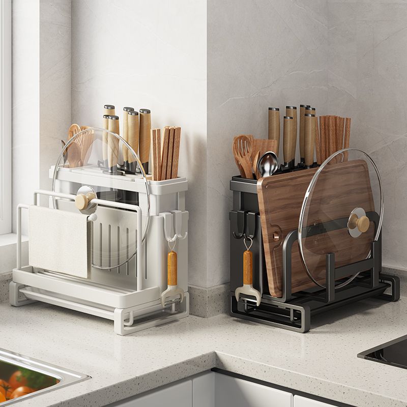 STOCK-Multifunctional Kitchen Knife & Cutting Board Rack