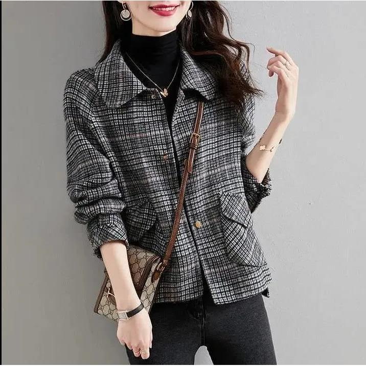 STOCK-Tweed Woolen Jacket