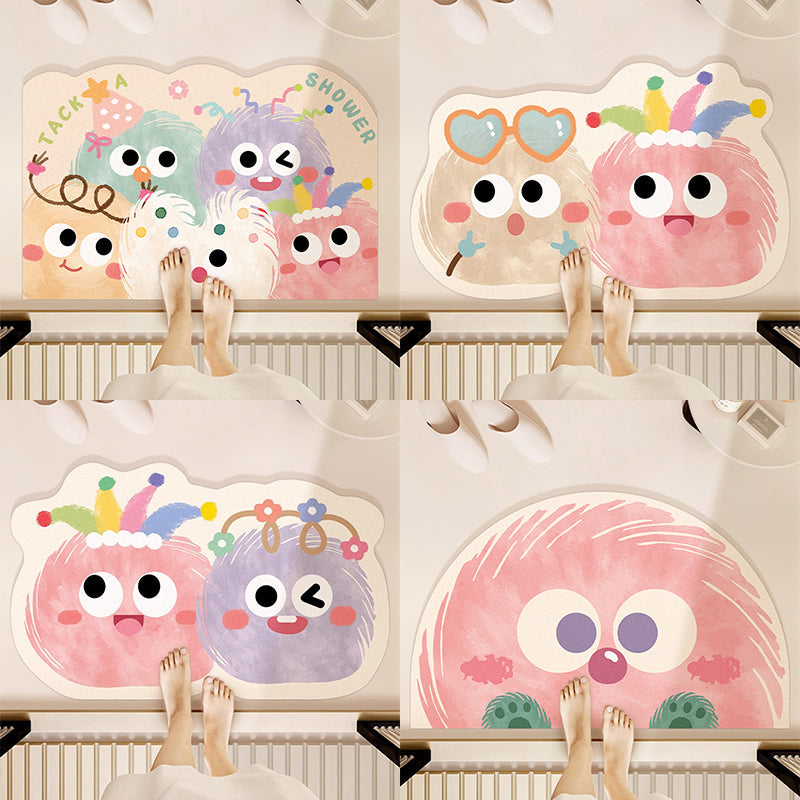 Cartoon Diatom Mud Non-Slip Bathroom Floor Mat