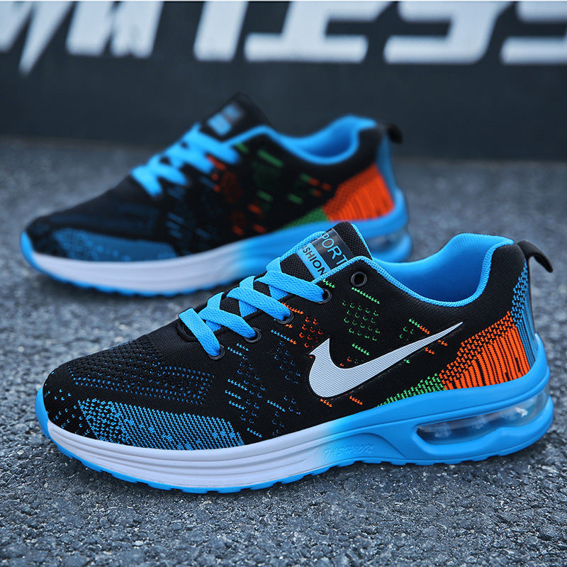 STOCK-Men’s Air Cushion Hidden Height Mesh Running Shoes