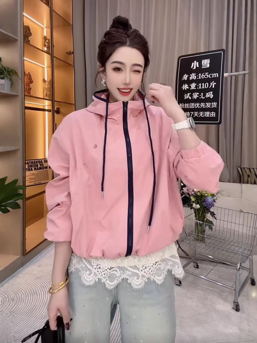 2025 Korean Hooded Jacket Women’s Loose Youthful Top