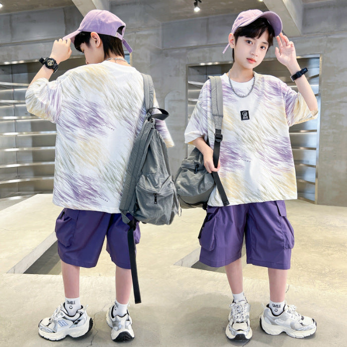Boys Colorful Sports Shorts Summer Set – Baby & Children's Outfits – Image 6