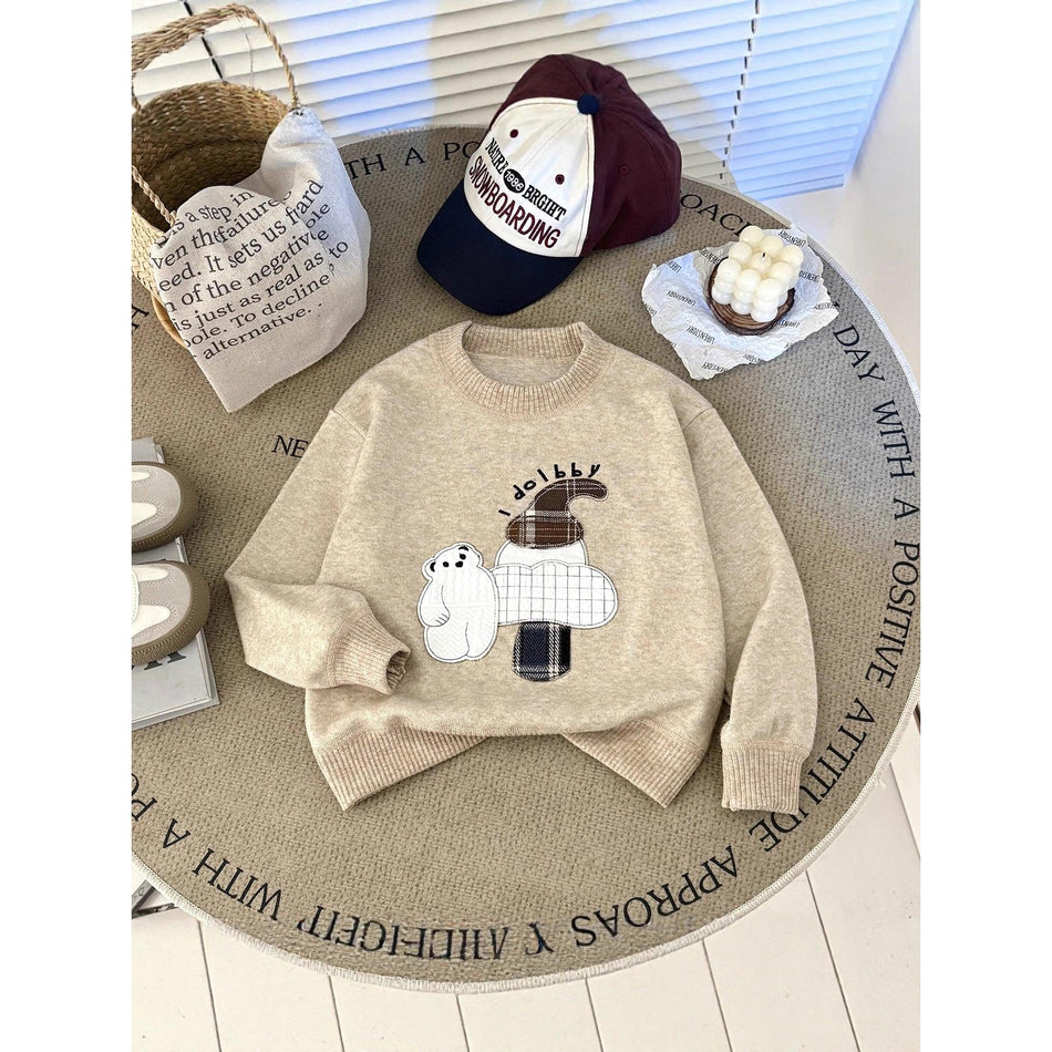 Children's Christmas Sweater Cartoon Elk Warm Winter 2025 New