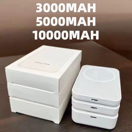 STOCK-Magnetic Compact Wireless Power Bank for iPhone 8–15 Pro