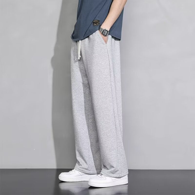 Men's Loose Wide-Leg Casual Pants for All Seasons