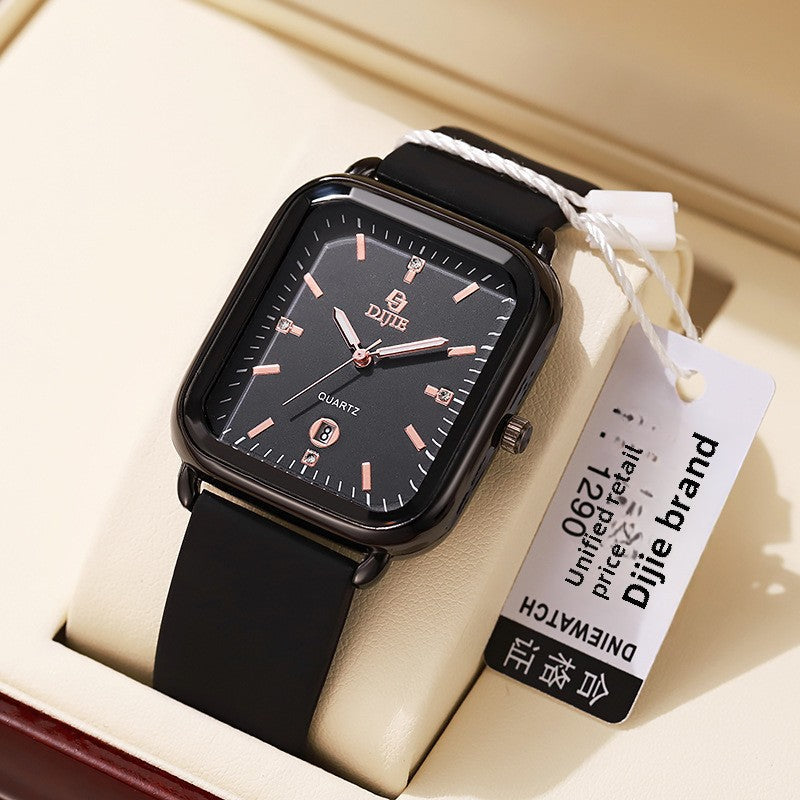 Square Large Dial Women's Watch – Fashion Light Luxury Waterproof