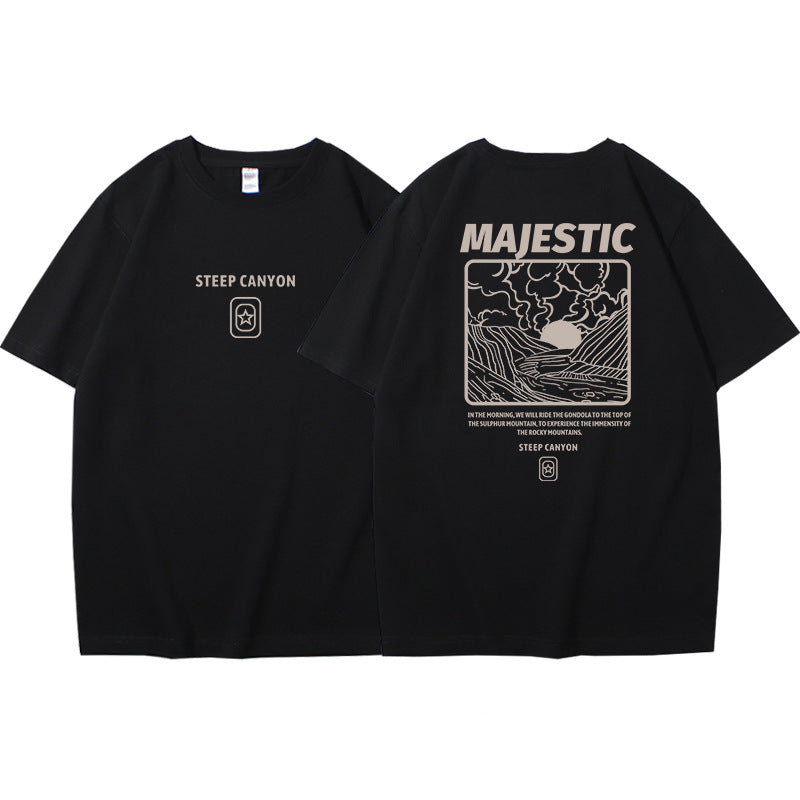 Men’s Summer Cotton T-Shirt – Trendy Loose Casual Tee
