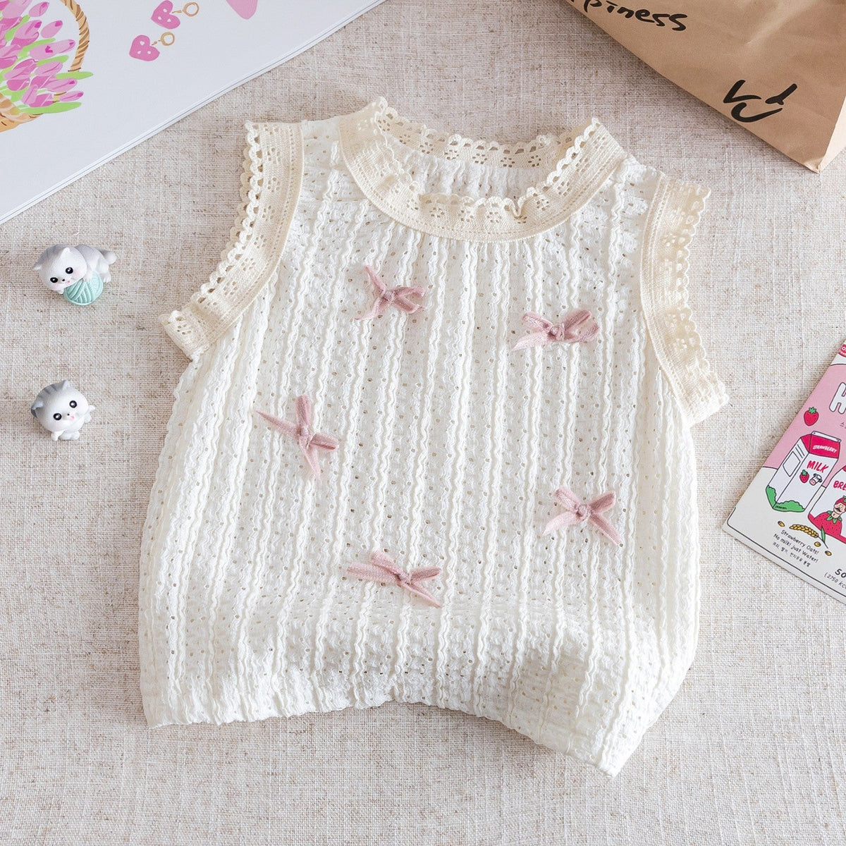 Baby Girls Korean Summer Vest Top & Polka Skirt Set – Baby & Children's Outfits – Image 9