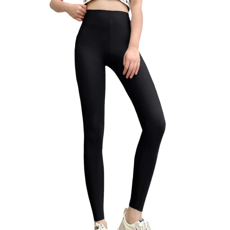 Ultra-thin Leather Look Shark Leggings