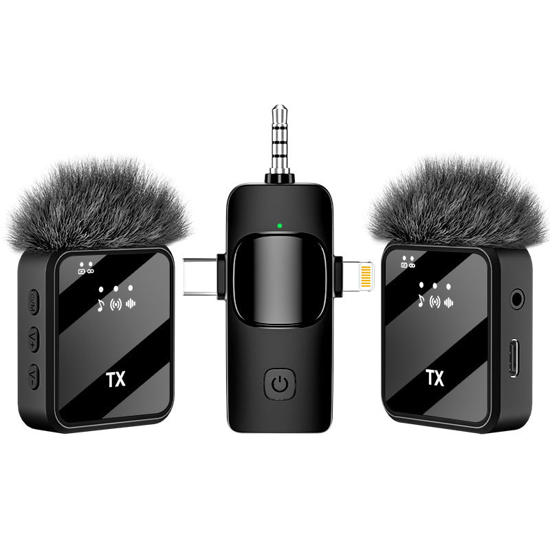 F11 Wireless Lavalier Microphone – One-to-Two Noise Reduction
