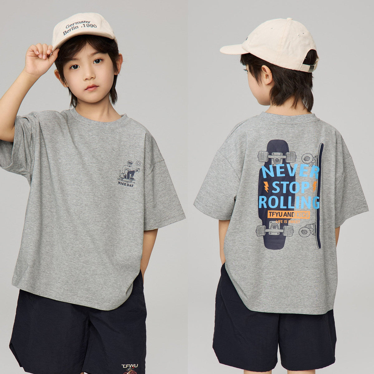 Boys’ Cartoon Printed T-Shirt 2026 – Loose Casual Top – Kids Fashion Nepal | Tudoholic