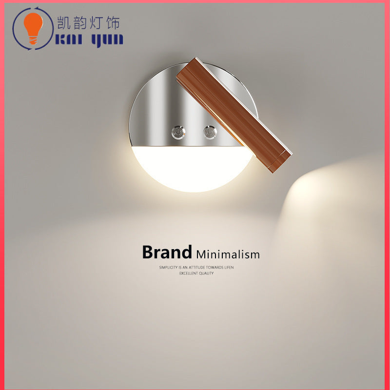 Simple Modern Bauhaus Wall Lamp with Switch