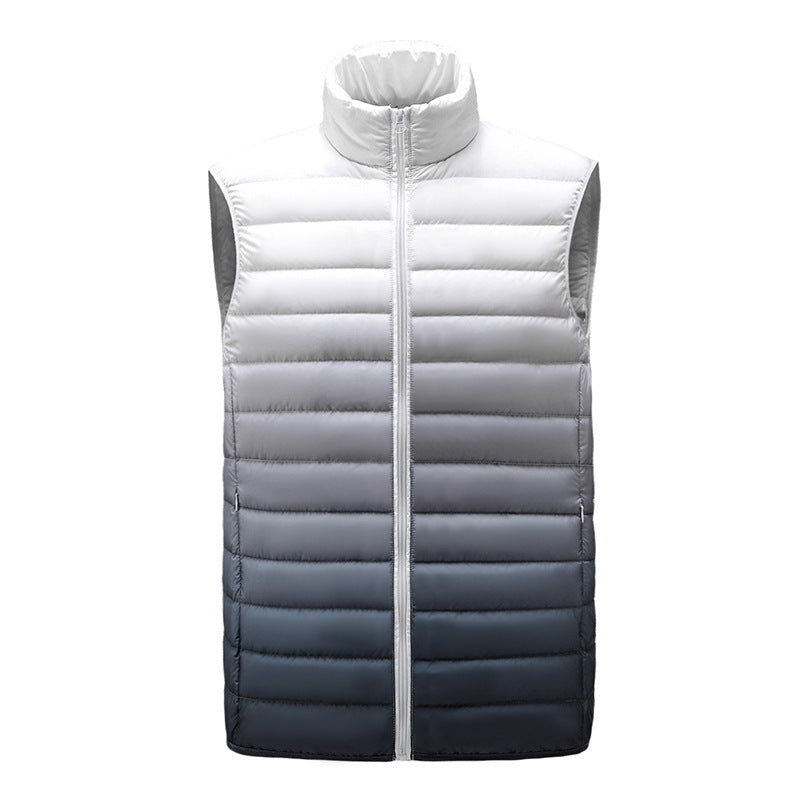 Men’s 90% White Duck Down Gradient Vest Lightweight