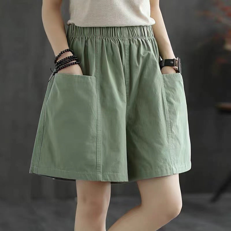 Plus Size Loose Tooling Shorts Women