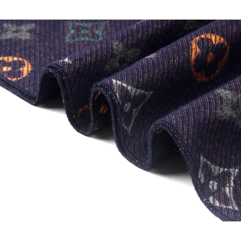 Men’s Floral Plaid Scarf European & American Classic Style