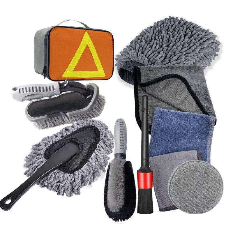 10-Piece Car Wash Brush Set – Detailing & Cleaning Tools