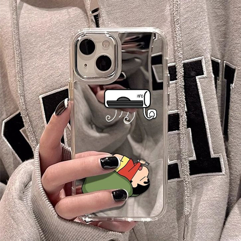 INSTOCK-Couples Mirror Case with Chain for Vivo Y53s