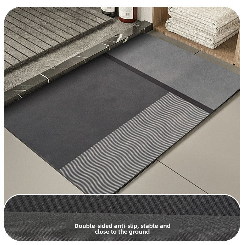 Non-Slip Diatom Mud Bathroom Mat – Quick-Dry & Absorbent