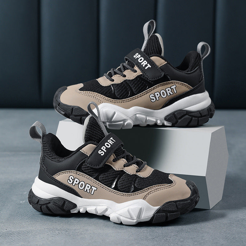 INSTOCK-Boys Non-Slip Outdoor Hiking Running Sports Shoes