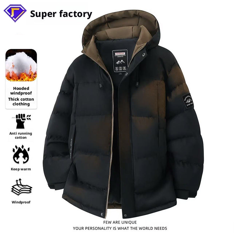 2026 Hooded Cotton Down Jacket for Men – Winter Trend