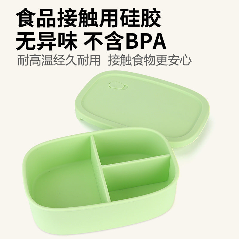 Food-Grade Silicone Lunch Box – Microwave & Fresh Keeping
