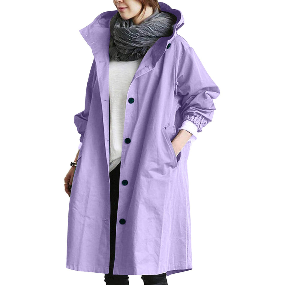 Mid-Length Waist Trench Coat Women